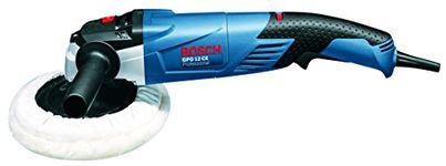 Bosch GPO 12 CE Heavy Duty Electric Polisher, 1,250W, M14, 180 mm Pad Dia, 3,000 rpm, Soft Grip, Constant Speed, 2.5 kg + 6 Bosch Accessories, 1 Year Warranty