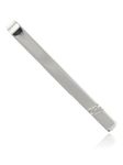 MENS 5MM Diamond Set Necktie Tie Clip Bar Slide Pin for Formal Business Wedding - Solid 925 Sterling Silver