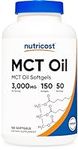 Nutricost MCT Oil Softgels 1000mg, 