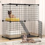 YITAHOME Indoor Cat Cage, 2 Tier Ki
