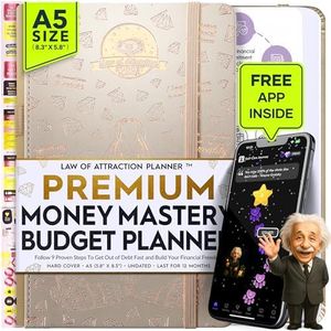 Budget Planner and Monthly Bill Organizer - Finance Planner, 12-Month Journey to Financial Freedom | Bill Payment Tracker Monthly Organizer, Money Saving & Expense Tracker | Undated Budgeting Journal