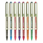 uni-ball Eye UB157 0.7mm Roller Ball Pen Set | Waterproof And Lightweight Barrel With Sleek Body | Ideal for writing, Journaling, Note-taking, Underlining, Sketching | Multicolour Ink, Pack of 8