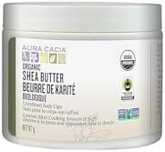 Aura Cacia Certified Organic Unrefined Shea Butter, Fair Trade Certified, 92g