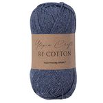 Utopia Crafts Re-Cotton Knitting Yarn, 100g (Indigo Blue)