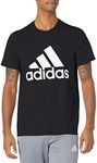 adidas Men's Badge of Sport Tee, Black/White, Medium