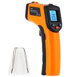 ABOHU Infrared Thermometer Gun, Digital Temperature Gun -50°C ~ 550°C (-58°F ~ 1022°F), Non-Contact Surface Temperature Gun for Measuring Cooking Food Pizza Oven Grill (Not for Human)