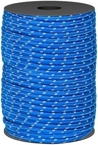 50M Outdoor 6mm Multipurpose Rope for Camping Trip Tent Fixing Rope Weaving and Strapping Equipment Outdoor Clothesline, Hunting Hiking