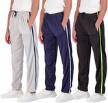 3 Pack: Boys Active Mesh Sweatpants Track Pant Basketball Athletic Fashion Teen Pants Soccer Casual Girls Lounge Open Bottom Running Boy Track Kids Pockets Gym Activewear Training -Set 6,XL(18-20)