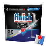 Finish Power Ball Quantum Ultimate Dishwasher Detergent Tabs, Scrubs, Degreases, Shines, Ultimate Clean & Sine 1st time everytime, 26 Tabs