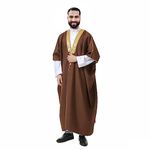 Men's Abaya (Bisht) - Cloak Arab Dress - Coffee (L:EW-A50)