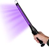 Lelesta UV Light Sterilizer, USB Rechargeable Portable UV Sterilizer Hand-held UVC Sterilizer Wand LED UVC Ultraviolet UV Lamp for Home Hotel Travel Car (Black)