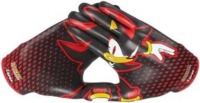 Phenom Elite Shadow The Hedgehog Football Gloves – VPS5 | Sonic Edition | Lightweight, Super Sticky Receiver Gloves for Adults & Kids (XX-Large)