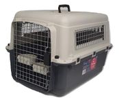 Henry Wag Travel Pet Dog Crate Carrier Kennel | Airline IATA Approved Crate | 2 Bowls, Travel Labels, Metal Nut & Bolt Fastenings | 67.5 x 51 x 47cm (Medium)
