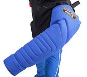 DINGO GEAR Medium Hard Nylcot Bite Sleeve with Handle and Grip Inside the Bite Guard for IGP, K9, Sports, Dog Training, Blue, Bite Level 4 - Expert (S01968)