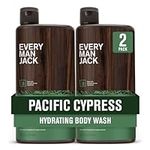 Every Man Jack Nourishing Pacific Cypress Mens Body Wash for All Skin Types - Naturally Derived Ingredients - Cleanse and Hydrate Skin with Coconut and Glycerin - 710 mL 2 Bottles