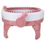 Asixxsix Knitting Machine, 48 Needles Hand Knitting Round Loom Knitting Board Rotating Double Knit Loom Machine DIY Weaving Loom Kit for hat socks