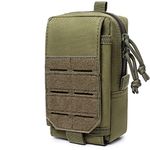 Carry Trip Multifunctional Tactical Waterproof Oxford Fabric Mobile Pouch Universal Waist Belt Bag (Green)