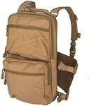 Lancer Tactical Modern Slim to 2-Day Trek Back Pack with Padded Back Mesh Weave Vent and Chest Rig Four Line MOLLE Panel Exterior Pockets Hydration Bladder 1000 Denier Double Stitched (KHAKI)