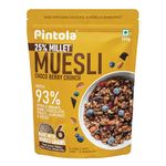 Pintola Dark Chocolate & Cranberry Muesli with 25% Millet & 60% Wholegrains 350g, Cereals for Breakfast with 6 Varied Nuts & Seeds, No Preservatives, High Protein Muesli, Fibre Rich, Cholesterol Free