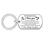 Boyfriend Keyring I Love You Keychain Couples Lovers Jewellery Gift for Boyfriend Anniversary Vanlentines Day Gift