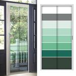 Custom Cut to Size,[ Blue,Normal, W 31 xH 83 (inch)], Aluminum Retractable Front Screen Door net,Fiberglass mesh with alumium, Mosquito Screens I Bug Net for Doors