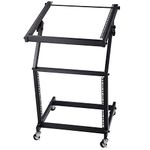 AW 9UX DJ Mixer Stand Rack Mount Stage Cart Audio Rack Music Equipment Studio Party Show