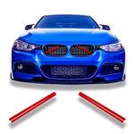 MCK Auto Front Radiator Grille Strips Insert Grill Trim Accessories Compatible with F20 F21 F22 F23 F30 F31 F32 F33 F34 F36 F44 F45 F46 G11 G11 2 G300 G31 G32 G38 GT (Red) 2 pcs