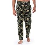 Fruit of the Loom Men's Extended Sizes Jersey Knit Sleep Pant (1 & 2 Packs), Camo, Medium