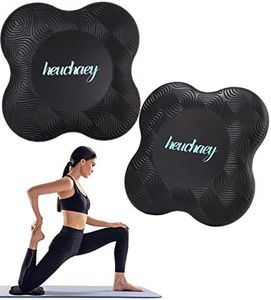 Yoga Genouillère 2Pièces,Yoga Coussin De Genou Pad Genouillère,tapis Yoga Antidérapantsnoires 20 * 20cm, adaptées au yoga support genoux pour le yoga, au stretching, protégeant genoux et les coudes