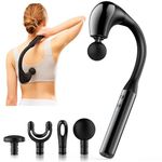 INKEER Massage Gun with Extended Handle Revolutionary U-Shaped Back Massager for Pain Relief Deep Tissue Body Massager for Neck,Shoulder,Leg-Reach Every Muscle with Ease (Black)