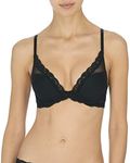 Natori Women's Feathers Contour Plunge Bra, Black, 32D