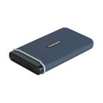 Transcend USB 3.1 Gen 2 USB Type-C ESD350C Portable SSD Solid State Drive TS480GESD350C, 480GB, black