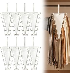 Multi-Functional V-Shaped Double Sided Hanger Storage Rack Organizer, 8