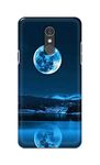 PRINTFIDAA Printed Hard Back Cover Case for LG Q7 / LG Q7 Plus/LG Q7? Back Cover (Moon View On River) -2412