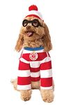 Rubie's Unisex Adult Where's Waldo Pet Costume, Red, S Neck 12 Girth 17 Back 11 US