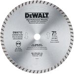 DEWALT Diamond Blade for Masonry (DW4712B), Silver, 7-Inch, Packaging May Vary