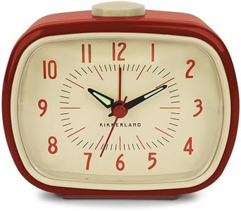 Kikkerland - AC08-R Retro Alarm Clock, 1 EA, Red