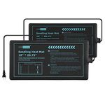 VIVOHOME Waterproof Seedling Heat Mat for Seed Propagation and Increase Germination Success (2-Pack 10 Inch x 20.75 Inch)