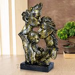 ZART Mother & Father with Child Love Statue showpiece for Home Decor & Gifting