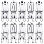 GMY G9 Halogen Light Bulbs 34W G9 Capsule Light Bulbs 230V 2700K Warm White Dimmable 10 Pack