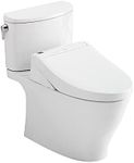 TOTO WASHLET+ Nexus Two-Piece Elongated 1.28 GPF Toilet with C5 Bidet Seat, Cotton White - MW4423084CEFG#01