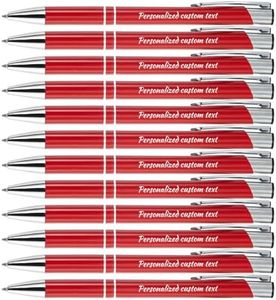 KOLOWKO Personalized ballpoint pen with name or greeting, customized pen, 0.5mm black ink, suitable for men women office school business promotion wedding ballpoint pen gift