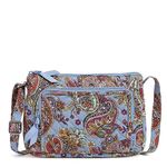 Vera Bradley Women's Cotton Little Hipster Crossbody Purse with RFID Protection, Provence Paisley, One Size