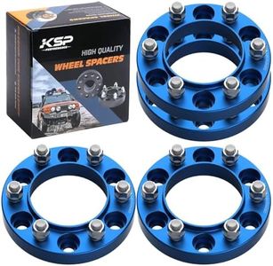 KSP 6X5.5 Hubcentric Wheel Spacers 1" Compatible with Toyota, M12x1.5 Thread 106mm Bore Aluminum Spacers Work On Tacoma 4WD 2002-2021,1996-2022 4Runner,2000-2006 Tundra,2007-2022 FJ Cruiser Blue