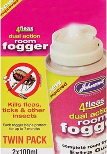 Johnsons Vet 4 Fleas Room Fogger – Home Flea Treatment Spray
