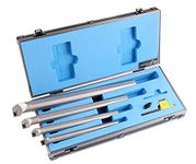 Accusize Industrial Tools Sclcr 4 Pc Indexable Boring Bar Set, without Inserts, Working with Ccmt 32.5 and Cctg 32.5 Inserts, 1/2", 5/8", 3/4", & 1",P252-S411