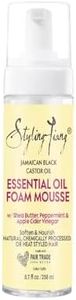 YUGMI SHOP Hair Styling Foam For Braids Styling Mousse Hair Foam Mousse Hair Care Set Castor Oil Hair Mousse Styling Foam Anti- Frizz Strong Fast Styling Hair Mousse For Curly - (258 ml)