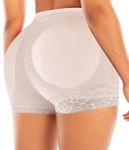 Vorcy Women Butt Pads Fake Butt Lifter Shapewear Padded Panties Hip Enhancer Pads Body Shaper Tummy Control Nude