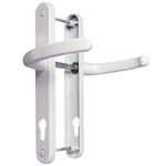 UPVC Door HandlesWhiteLever/Lever92mm PZ (Centres)210mm Screw to ScrewBackplate 242mm X 34mmUPVC Door HandleExternal Door HandleWhite Replacement UPVC Door Handles, White,black (21592WH)