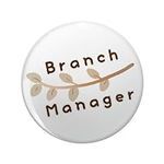 Branch Manager Pin Round Metal 0.75